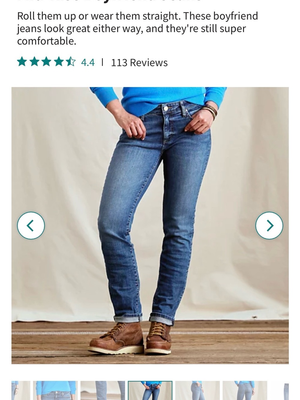 Kut from the Kloth Mid Blue Boyfriend Jeans